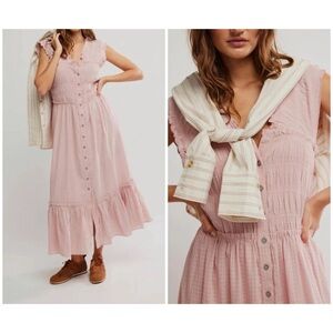 Free People | $168 Desert Dazed Midi Dress | Large